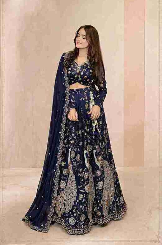 handowrk lehenga by alvesapparels